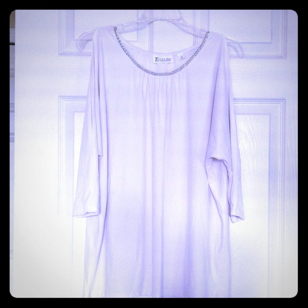 Blouse, cold shoulder